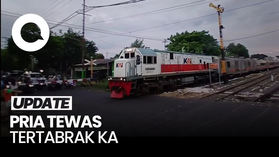 Video: Pria di Probolinggo Tewas Tertabrak Kereta Api
