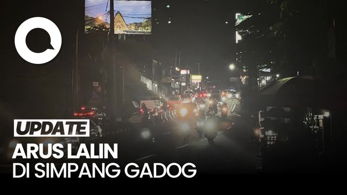 Video: Arus Lalu Lintas di Simpang Gadog Lancar Malam Ini