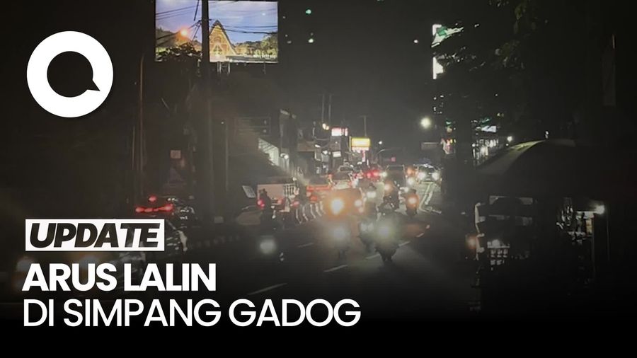 Video: Arus Lalu Lintas di Simpang Gadog Lancar Malam Ini