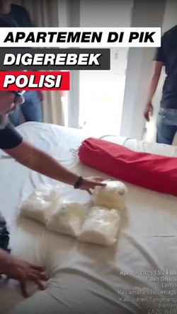 Video: Detik-detik Polisi Gerebek Apartemen di PIK, Sita 10 Kg Sabu