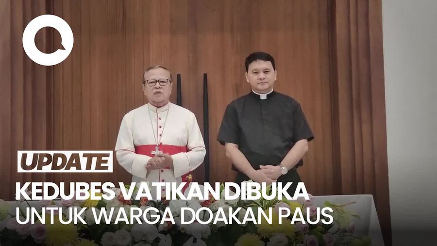 Video: Kedubes Vatikan akan Dibuka untuk Warga Doakan Paus Fransiskus