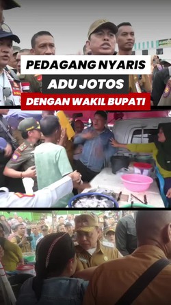 Video: Pedagang di Tulang Bawang Ngamuk ke Wakil Bupati saat Lapaknya