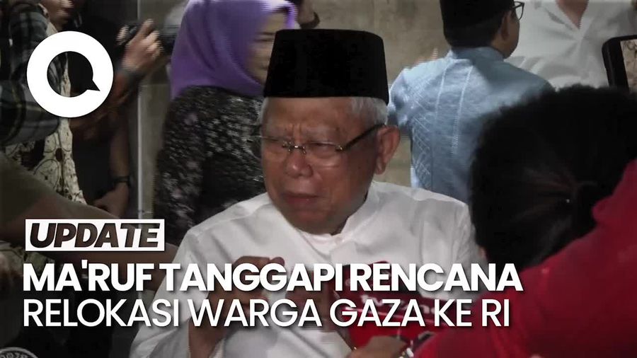 Video Rencana Relokasi Warga Gaza ke RI, Maruf: Memindahkan Bukan Hal Mudah