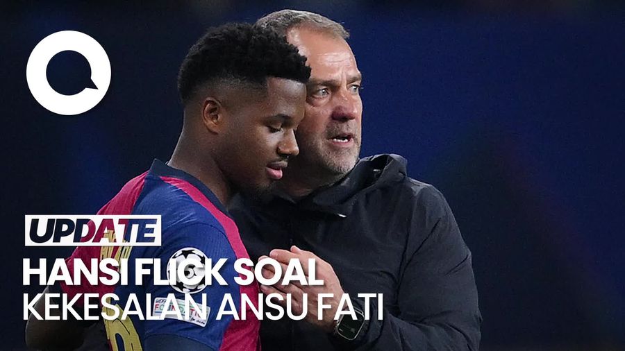Video Reaksi Hansi Flick soal Ansu Fati Ngamuk gegara Urung Dimainkan