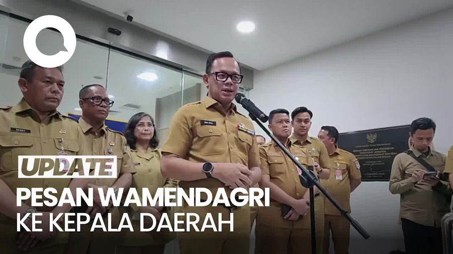 Video Pesan Wamendagri ke Kepala Daerah: Cuti Bersama Bukan untuk Pejabat