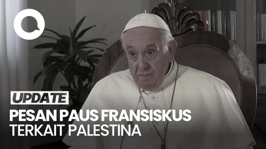 Video: Dengar Lagi Pernyataan Paus Fransiskus Terkait Palestina