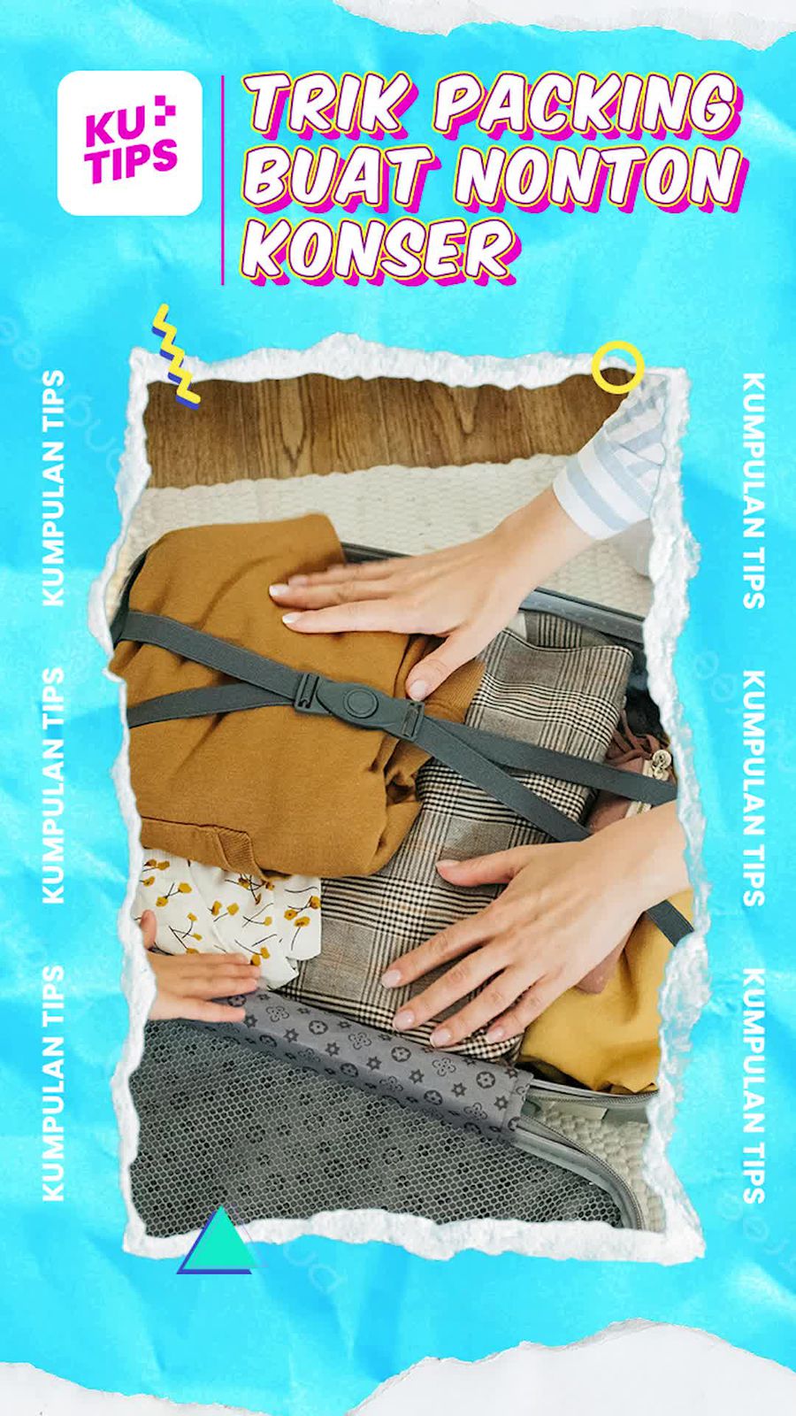 Video KuTips: 4 Trik Packing Barang Buat Nonton Konser di Luar Kota