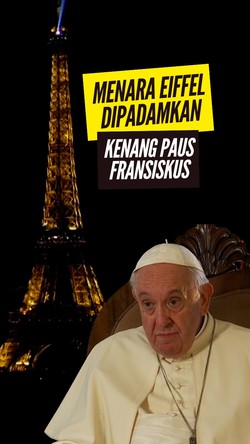 Video: Paus Fransiskus Tutup Usia, Menara Eiffel Gelap Gulita