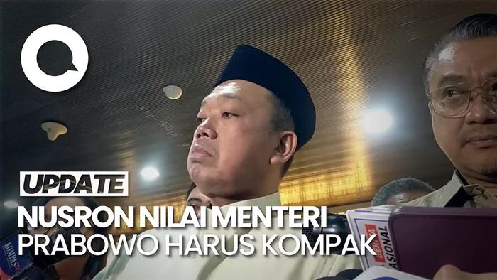 Video Nusron soal Prabowo Minta Rapatkan Barisan: Namanya Menteri Harus Kompak
