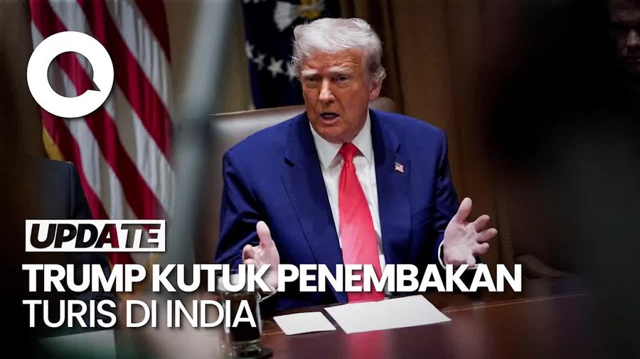 Video: Kutuk Penembakan Turis di Kashmir, Trump Bakal Temui PM Modi