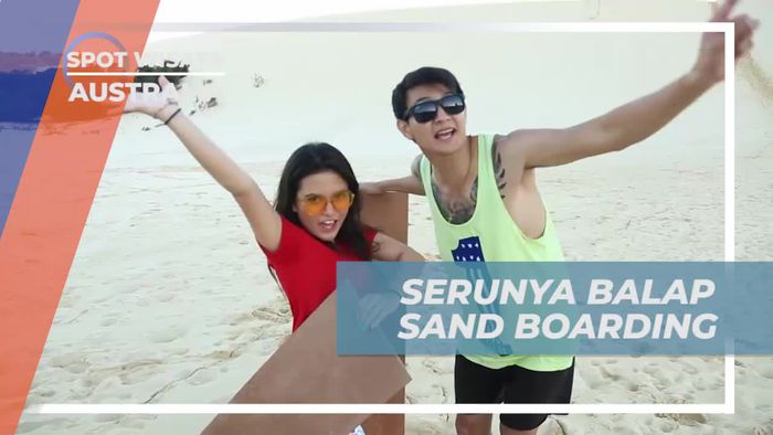Menikmati Rasa Seru Balapan Sand Boarding di Australia
