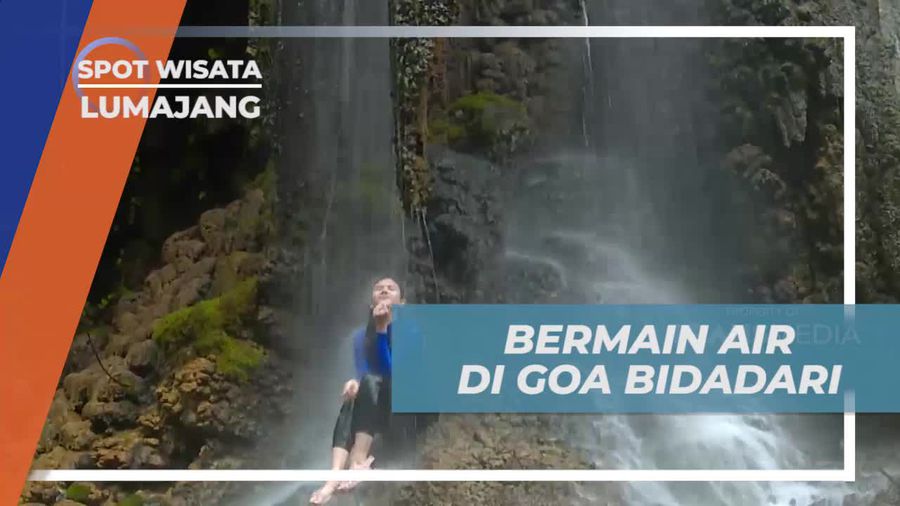 Bermain Air Seru di Goa Bidadari, Lumajang