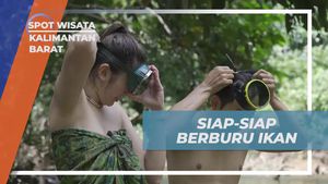 Bersiap untuk Berburu Ikan yang Tradisional di Sungai Utik, Kalimantan Barat