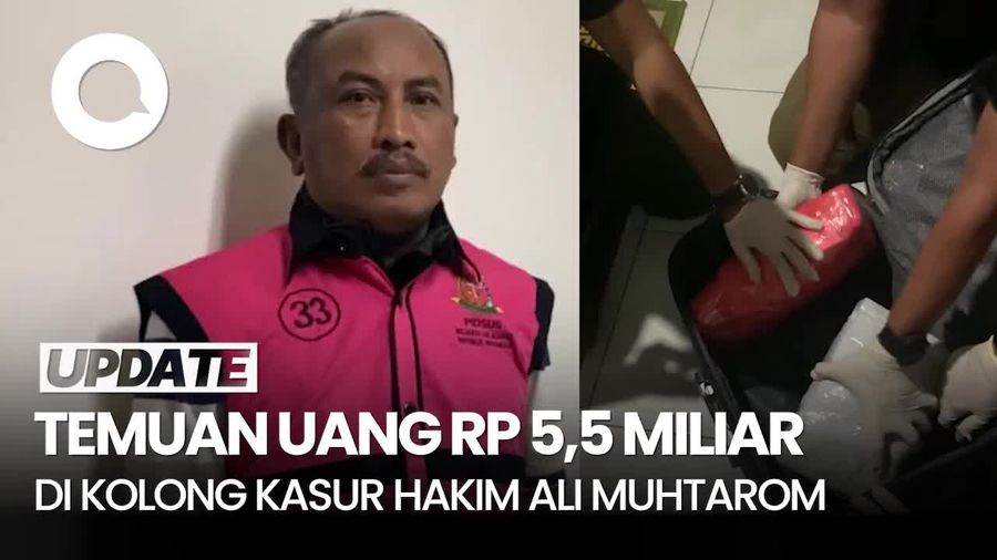 Video: Kejagung Temukan Rp 5,5 Miliar di Kolong Kasur Hakim Tersangka Suap