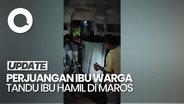 Video: Ibu Hamil di Maros Ditandu ke Puskesmas, Berujung Melahirkan dalam Perjalanan