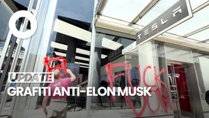 Video: Momen Dealer Tesla Dirusak Grafiti Anti-Elon Musk dan DOGE