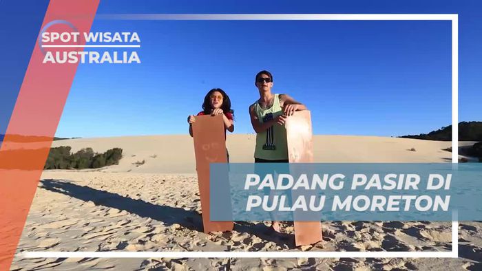 Bermain di Padang Pasir Lezatnya Sand Tobogganing, Australia