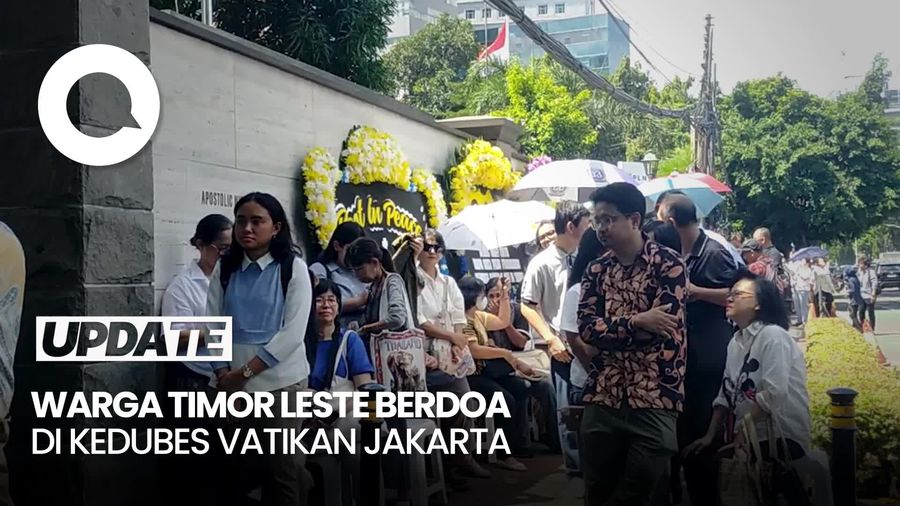 Video: Warga Timor Leste Datang ke Kedubes Vatikan Jakarta, Doakan Paus Fransiskus