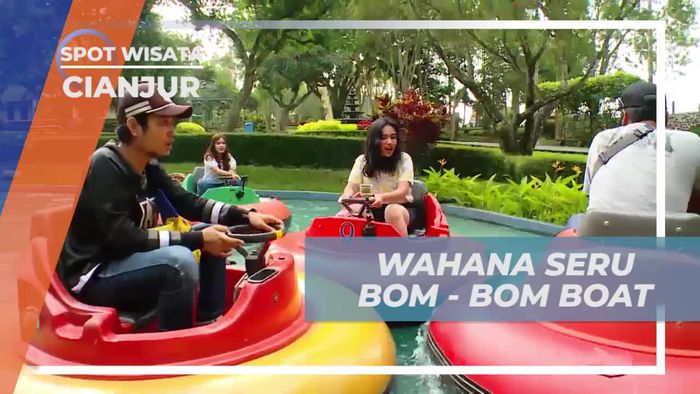 Menaiki Wahana Seru Bom-Bom Boat di Cianjur