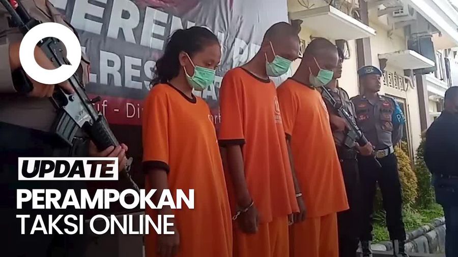 Video: Ini Tampang 3 Pelaku Perampokan Taksi Online di Klaten