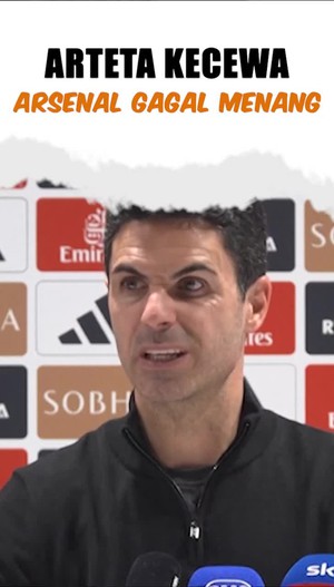 Video Arteta Sebal Betul Arsenal Gagal Menang