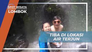 Tiba di Keindahan Air Terjun Benang Kelambu yang Menyegarkan di Lombok