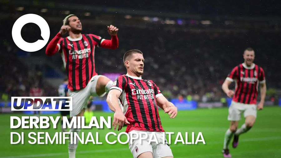 Video: Semifinal Coppa Italia, AC Milan Menang Telak 3-0 Vs Inter Milan