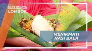 Menyantap Nasi Bala yang Lezat di Tanjung Aan, Lombok