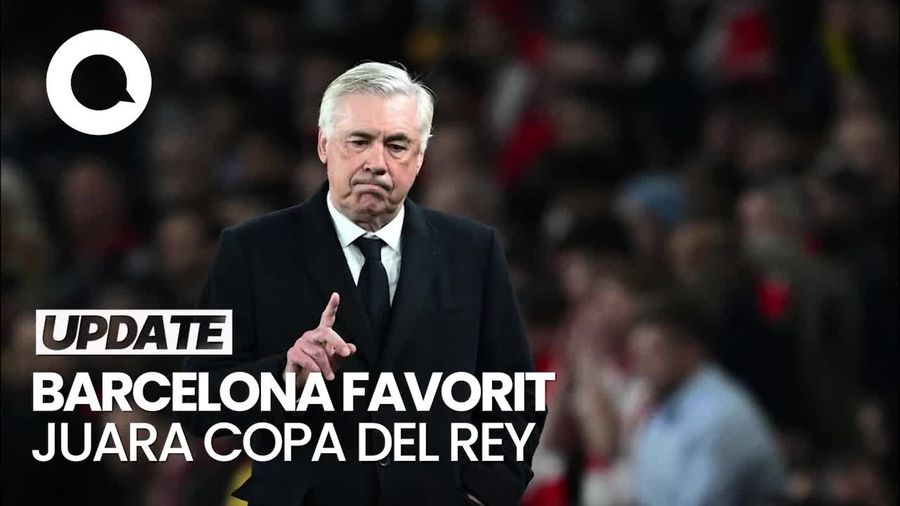 Video Ancelotti Sebut Barcelona Favorit Juara Copa del Rey, Tapi