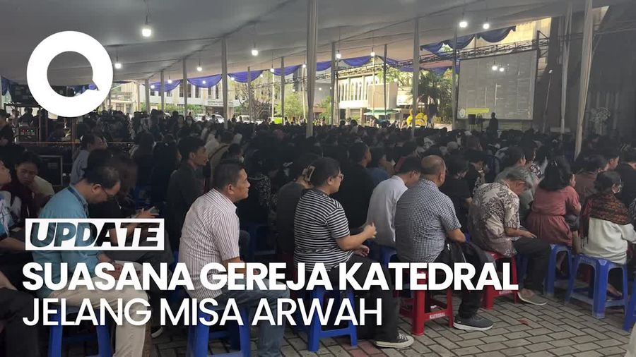 Video: Jemaat Berdatangan ke Gereja Katedral Jelang Misa Paus Fransiskus