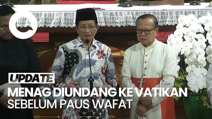 Video Menag Diundang ke Vatikan Sebelum Paus Fransiskus Wafat