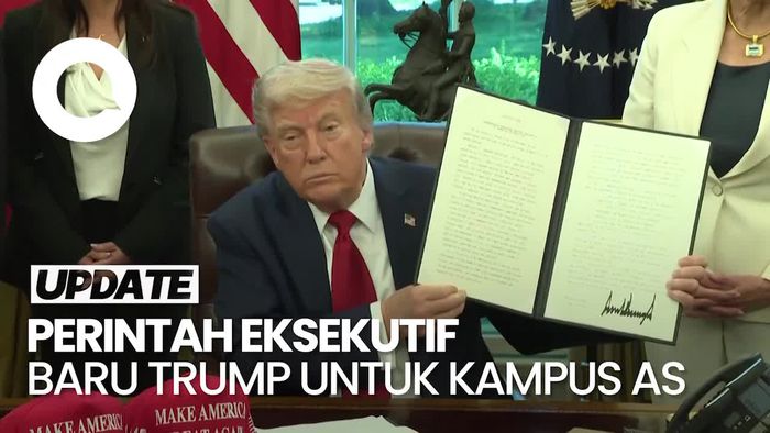 Video Trump Minta Kampus AS Lapor Jika Ada Hibah Asing-Rombak Proses Akreditasi