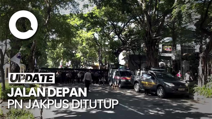 Video: Ada Massa Sidang Hasto, Jalan Depan PN Jakpus Ditutup