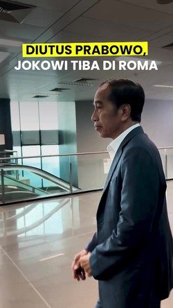 Video: Jokowi Tiba di Roma untuk ke Vatikan Hadiri Pemakaman Paus Fransiskus