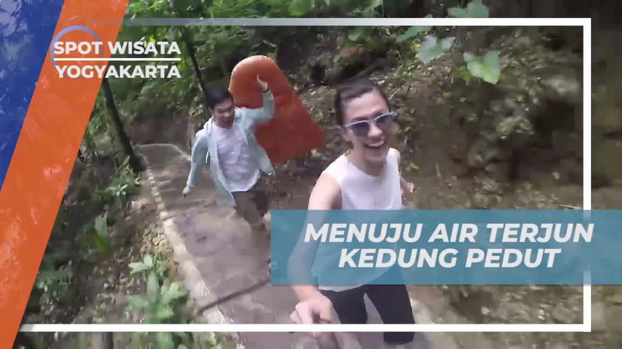 Menuju Air Terjun Kedung Pedut yang Indah di Yogyakarta