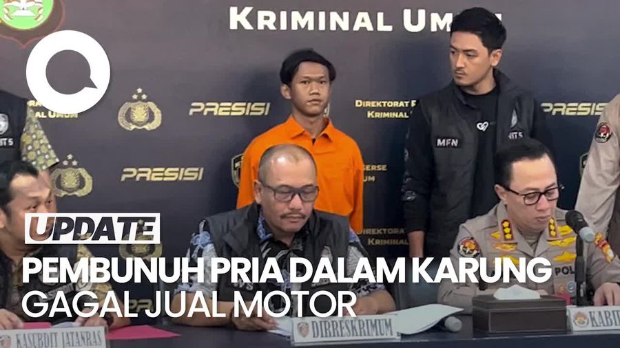 Video: Keburu Diciduk, Pembunuh Pria Dalam Karung Gagal Jual Motor Korban