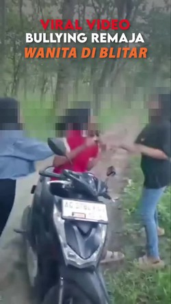 Video Viral Bullying Remaja Wanita di Blitar, Korban Dijambak 3 Orang