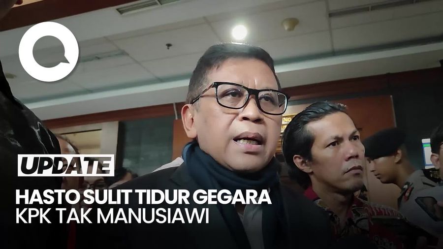 Video Hasto Curhat Sulit Tidur gegara KPK Cegah Saksi Berobat ke LN