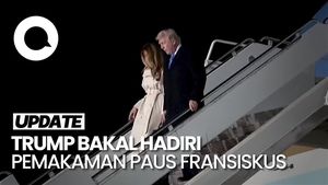 Video Donald Trump Tiba di Italia untuk Hadiri Pemakaman Paus Fransiskus