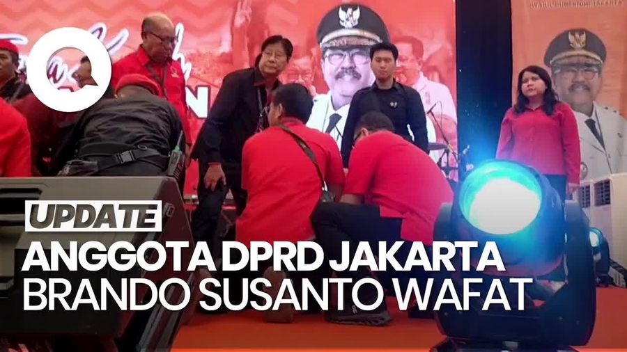 Video: Ambruk Saat Beri Sambutan, Anggota DPRD Jakarta F-PDIP Brando Susanto Wafat