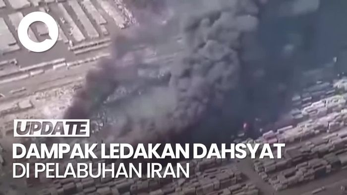 Video: Ledakan Dahsyat di Pelabuhan Shahid Rajaee Iran Tewaskan 14 Orang