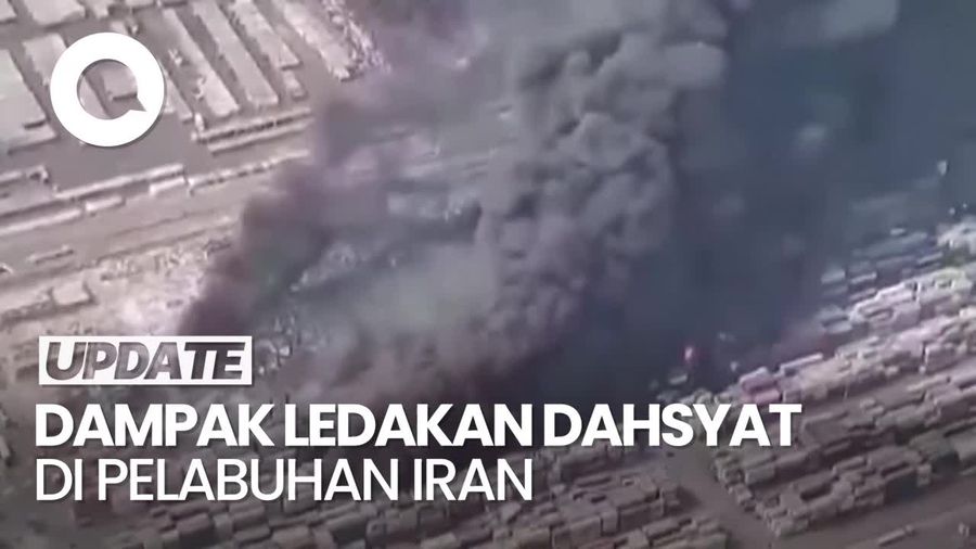 Video: Ledakan Dahsyat di Pelabuhan Shahid Rajaee Iran Tewaskan 14 Orang