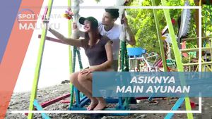 Asah Keceriaan Saat Bermain Ayunan di Maluku