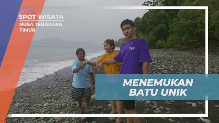 Temukan Batu Unik di Pantai Batu Biru, Nusa Tenggara Timur