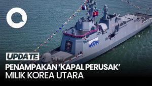 Video: Kim Jong Un Luncurkan Kapal Perusak Serbaguna Seberat 5.000 Ton