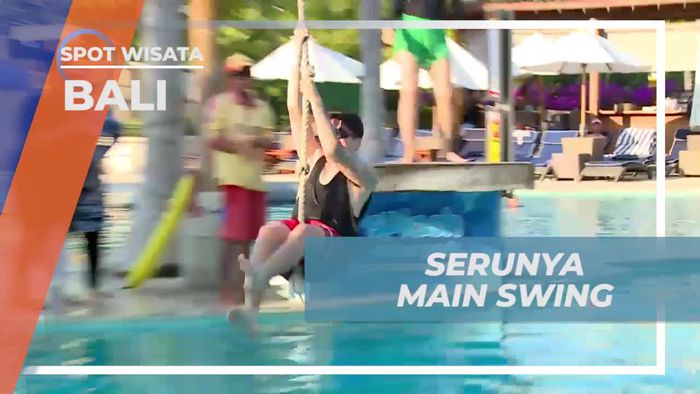 Kuasai Permainan Swing di Splash Waterpark, Bali