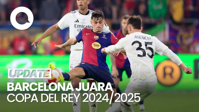 Video: Barcelona Juara Copa del Rey Setelah Menang 3-2 Vs Real Madrid