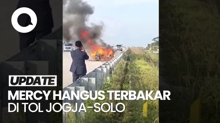 Video Mercy Hangus Terbakar di Tol Jogja-Solo, Tak Ada Korban Jiwa
