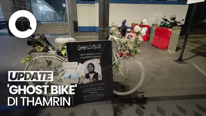 Video: Wujud Ghost Bike untuk Kenang Pesepeda yang Tewas di Jalan Thamrin