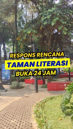 Video: Masyarakat Sambut Baik Wacana Taman Literasi Buka 24 Jam